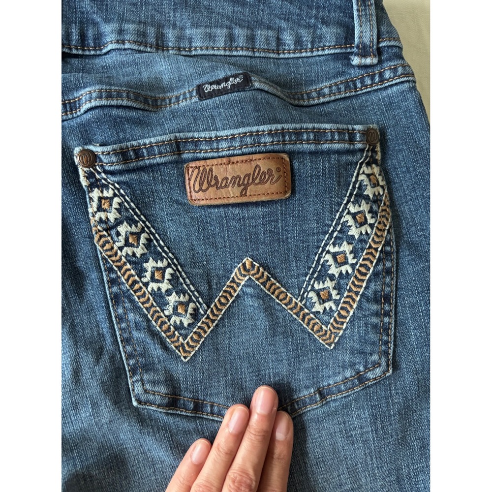 Wrangler Retro Sadie Bootcut Jeans Western Embroidered - SIZE 34 x 34 - Picture 12 of 14